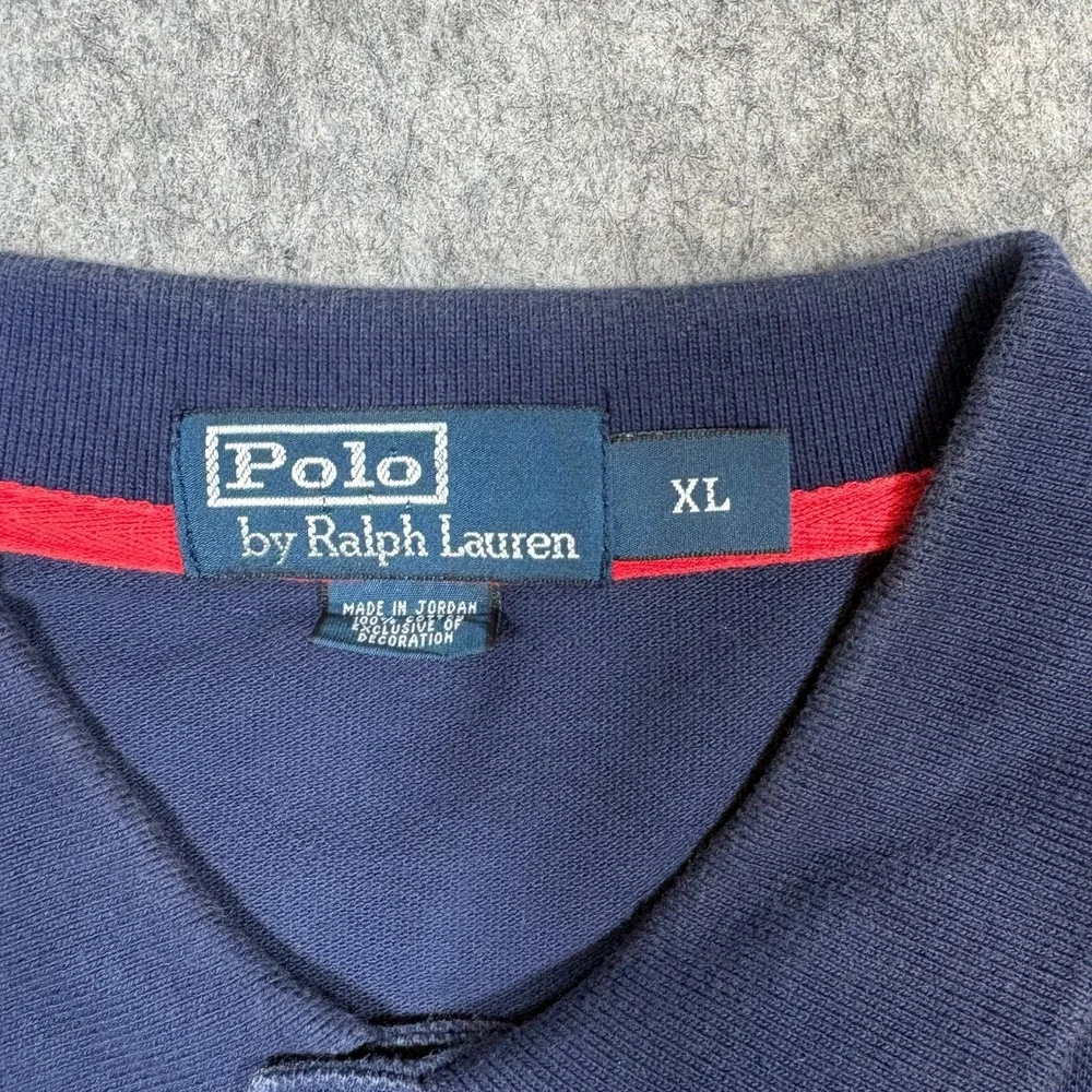 Polo By Ralph Lauren Polo Shirt Men's Size XL Blue Short Sleeves Logo 2-Button
